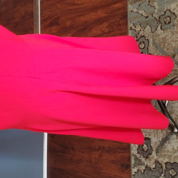 Dress the population catalina fit and flare red vneckline dress size L - Picture 6 of 17